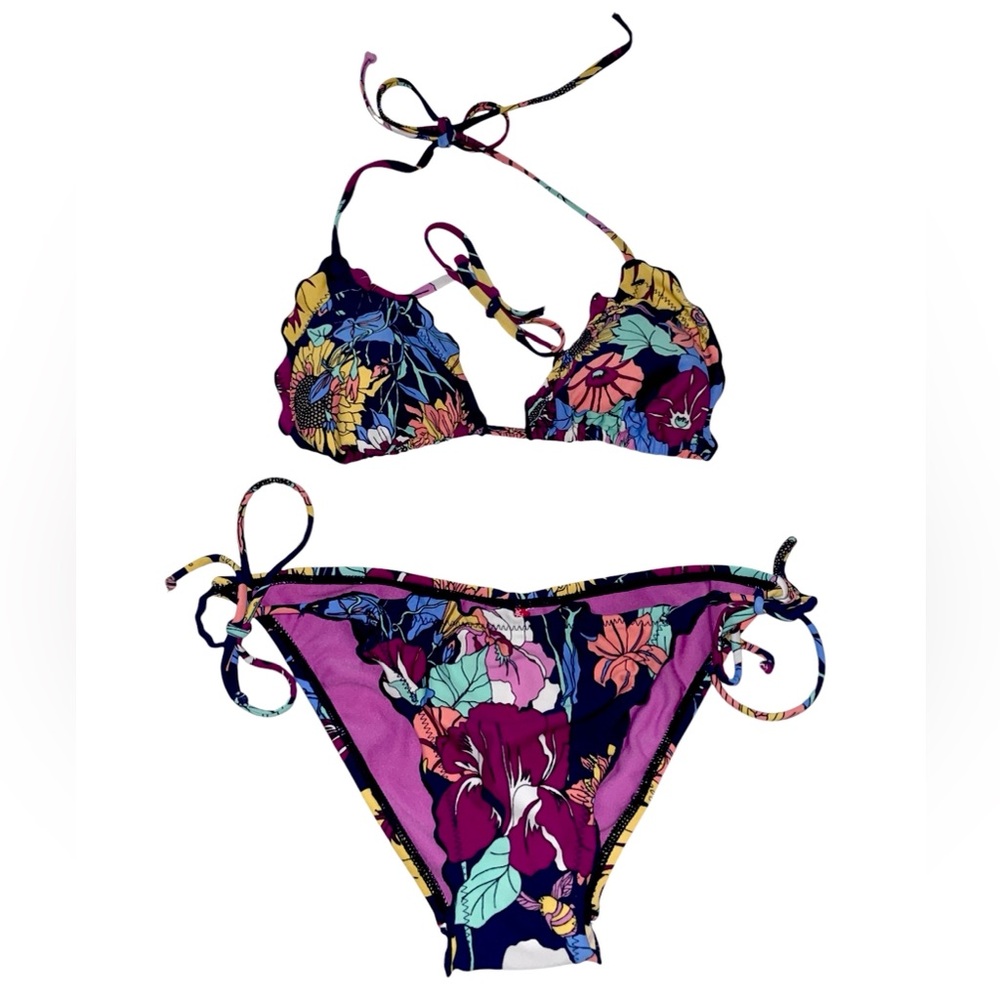 The Bikini Lab Vibrant Floral Bikini